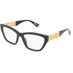 Safilo GmbH Moschino 634 Damen-Brille inkl. Gläser Vollrand Cat Eye Acetat-Gestell 55/17/145, Schwarz