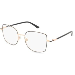 OWP Brillen GmbH Optische Werke Mexx Eyes 2807 Damen-Brille inkl. Gläser Vollrand Eckig Metall-Gestell 53/19/135, Schwarz