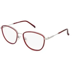 Wenzhou Bada Optical Co. , LTD Fielmann BD 497 FA Damen-Brille inkl. Gläser Vollrand Butterfly Metall-Gestell 53/18/135, Silber