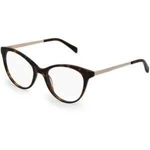 Wenzhou Lidong Optical Manufacture Co., Ltd. Fielmann LD 016 FLEX CL Damen-Brille inkl. Gläser Vollrand Rund Acetat-Gestell 51/19/135, Havanna