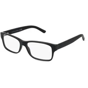 Luxottica Fashion Brillen Vertriebs GmbH Polo Ralph Lauren PH2117 Herren-Brille inkl. Gläser Vollrand Quadratisch Acetat-Gestell 54/16/145, Schwarz