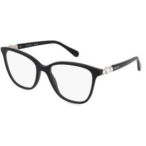 Luxottica Fashion Brillen Vertriebs GmbH Swarovski 0SK2020 Damen-Brille inkl. Gläser Vollrand Quadratisch Acetat-Gestell 54/18/140, Schwarz