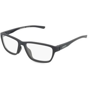 Safilo GmbH Smith OVERTONE SLIM Unisex-Brille inkl. Gläser Vollrand Quadratisch PET-Gestell 53/16/135, Schwarz