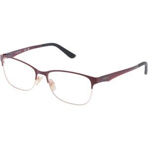 Luxottica Fashion Brillen Vertriebs GmbH Vogue VO3940 Damen-Brille inkl. Gläser Vollrand Quadratisch Metall-Gestell 54/16/140, Rot