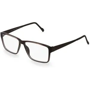 Stepper Eyewear LTD. Fielmann COMFORT 106 FLEX CL Herren-Brille inkl. Gläser Vollrand Quadratisch Kunststoff-Gestell 54/14/140, Braun