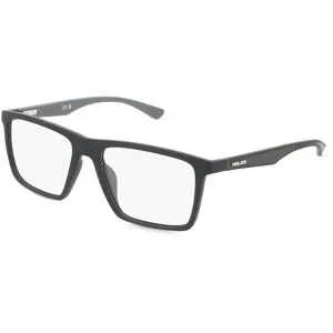 DE RIGO Vision D.A.CH. GmbH Police VPLN26 Unisex-Brille inkl. Gläser Vollrand Quadratisch Acetat-Gestell 54/17/145, Schwarz