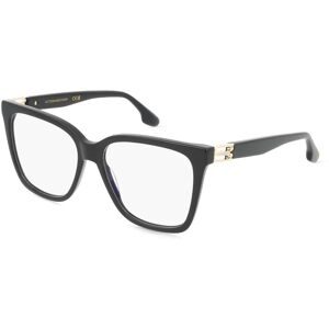Safilo GmbH Victoria Beckham VB2680 Damen-Brille inkl. Gläser Vollrand Quadratisch Acetat-Gestell 53/15/140, Schwarz