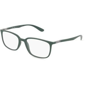 Luxottica Fashion Brillen Vertriebs GmbH Ray-Ban RX7208 Unisex-Brille inkl. Gläser Vollrand Quadratisch Acetat-Gestell 54/18/145, Grün