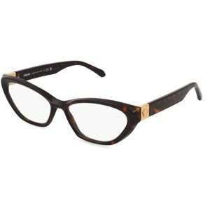 Luxottica Fashion Brillen Vertriebs GmbH Versace 0VE3356 Damen-Brille inkl. Gläser Vollrand Cat Eye Acetat-Gestell 55/16/140, Havanna