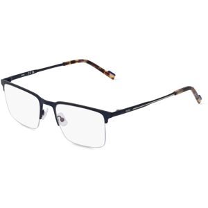 Marchon Germany GmbH Zeiss ZS23125 Unisex-Brille inkl. Gläser Halbrand Quadratisch Metall-Gestell 53/20/145, Blau