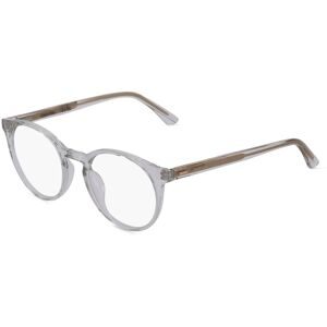 Marchon Germany GmbH Calvin Klein CK20527 Unisex-Brille inkl. Gläser Vollrand Rund Kunststoff-Gestell 49/20/145, Weiß