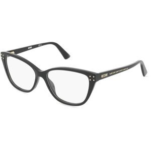Safilo GmbH Moschino 583 Damen-Brille inkl. Gläser Vollrand Cat Eye Metall-Gestell 54/15/140, Schwarz