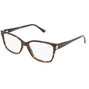 Luxottica Fashion Brillen Vertriebs GmbH Jimmy Choo 0JC3012 Damen-Brille inkl. Gläser Vollrand Quadratisch Acetat-Gestell 55/16/145, Havanna