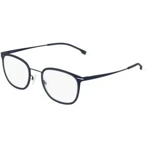 Safilo GmbH Boss 1427 Herren-Brille inkl. Gläser Vollrand Quadratisch Metall-Gestell 53/22/150, Blau