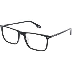 DE RIGO Vision D.A.CH. GmbH Police VPLQ68 Herren-Brille inkl. Gläser Vollrand Quadratisch Kunststoff-Gestell 55/18/145, Schwarz