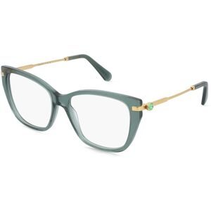 Luxottica Fashion Brillen Vertriebs GmbH Swarovski SK2060 Damen-Brille inkl. Gläser Vollrand Cat Eye Acetat-Gestell 55/16/140, Grün