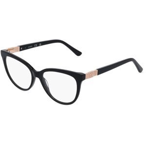 Marcolin Deutschland GmbH Guess GU2942 Unisex-Brille inkl. Gläser Vollrand Butterfly Acetat-Gestell 52/16/140, Schwarz