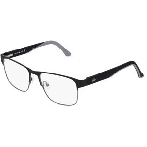 Marchon Germany GmbH Lacoste L 2291 Herren-Brille inkl. Gläser Vollrand Quadratisch Metall-Gestell 56/17/140, Schwarz