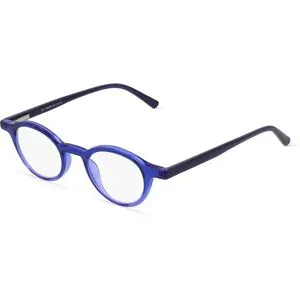 Wenzhou Bada Optical Co. , LTD Fielmann READER 001 Unisex-Fertiglesebrille Vollrand Rund Kunststoff-Gestell, Blau