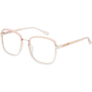 Kering Eyewear Spa Chloé CH0034O Damen-Brille inkl. Gläser Vollrand Eckig Kunststoff-Gestell 50/18/140, Orange