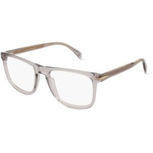 Safilo SpA David Beckham DB 7115 Herren-Brille inkl. Gläser Vollrand Quadratisch Kunststoff-Gestell 54/19/145, Grau