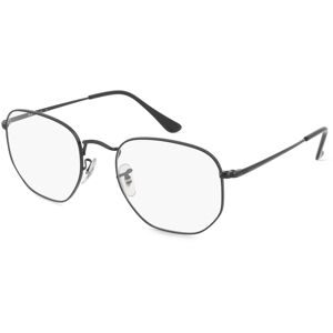 Luxottica Fashion Brillen Vertriebs GmbH Ray-Ban RX6448 Unisex-Brille inkl. Gläser Vollrand Quadratisch Metall-Gestell 54/21/145, Schwarz