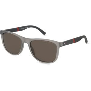 Safilo GmbH Tommy Hilfiger Eyewear TH 2042/S Herren-Sonnenbrille Vollrand Rund Kunststoff-Gestell, Grau