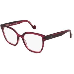 Luxottica Fashion Brillen Vertriebs GmbH MONCLER ML5155 Unisex-Brille inkl. Gläser Vollrand Quadratisch Acetat-Gestell 53/18/145, Pink