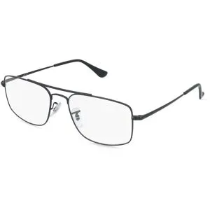Luxottica Fashion Brillen Vertriebs GmbH Ray-Ban RX6579 Unisex-Brille inkl. Gläser Vollrand Quadratisch Metall-Gestell 56/18/140, Schwarz