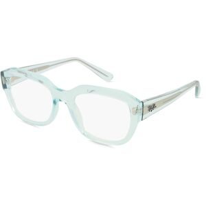 Luxottica Fashion Brillen Vertriebs GmbH Ray-Ban RX7225 LEONID Unisex-Brille inkl. Gläser Vollrand Quadratisch Acetat-Gestell 52/20/145, Blau