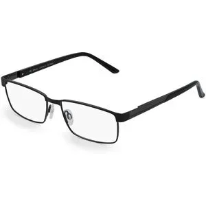 Design Eyewear Group Germany GmbH Fielmann 2173 FLEX CL Herren-Brille inkl. Gläser Vollrand Quadratisch Titan-Gestell 56/16/140, Schwarz