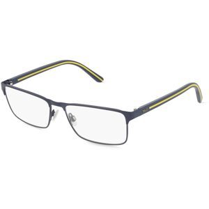 Luxottica Fashion Brillen Vertriebs GmbH Polo Ralph Lauren PH1207 Herren-Brille inkl. Gläser Vollrand Quadratisch Metall-Gestell 56/16/145, Blau