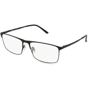 OWP Brillen GmbH Optische Werke Fielmann 2212 FLEX CL Unisex-Brille inkl. Gläser Vollrand Quadratisch Metall-Gestell 60/17/150, Schwarz