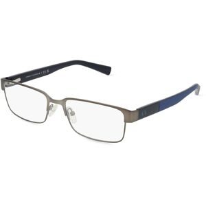 Luxottica Fashion Brillen Vertriebs GmbH Armani Exchange AX1017 Herren-Brille inkl. Gläser Vollrand Quadratisch Metall-Gestell 54/17/140, Grau