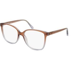 Safilo GmbH Fossil 7165 Damen-Brille inkl. Gläser Vollrand Panto Kunststoff-Gestell 55/17/140, Braun
