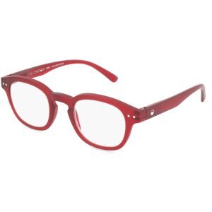 Optim OKIDOKI JIMMY Reader Unisex-Fertiglesebrille Vollrand Panto Kunststoff-Gestell, Rot