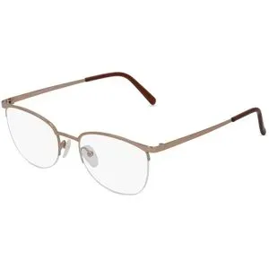 Suncute Industries Co., Ltd. Fielmann MC 547 CL Damen-Brille inkl. Gläser Halbrand Oval Edelstahl-Gestell 51/19/140, Gold
