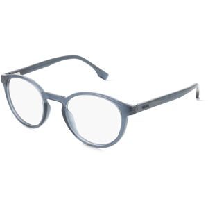 Safilo GmbH Boss 1650 Unisex-Brille inkl. Gläser Vollrand Panto Kunststoff-Gestell 49/21/145, Blau