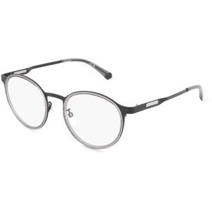 Safilo GmbH Polaroid PLD D550/G Herren-Brille inkl. Gläser Vollrand Panto Metall-Gestell 48/19/145, Schwarz
