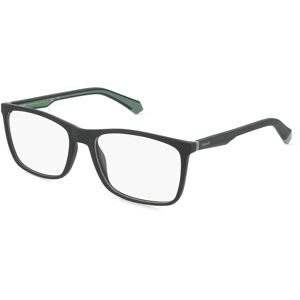 Safilo GmbH Polaroid PLD D477 Herren-Brille inkl. Gläser Vollrand Quadratisch Kunststoff-Gestell 56/17/145, Schwarz