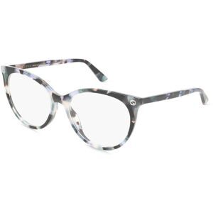 Kering Eyewear Spa Gucci GG0093O Unisex-Brille inkl. Gläser Vollrand Panto Acetat-Gestell 53/17/140, Havanna