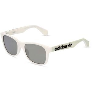 Marcolin Deutschland GmbH Adidas Originals OR0060 Herren-Sonnenbrille Vollrand Quadratisch Kunststoff-Gestell, Weiß