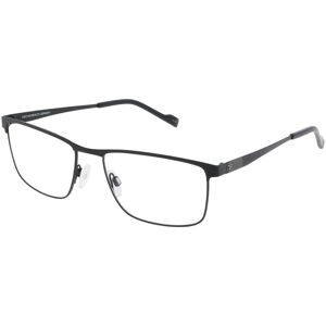 Eschenbach Optik GmbH Eschenbach 820983 Herren-Brille inkl. Gläser Vollrand Quadratisch Titan-Gestell 55/17/140, Schwarz