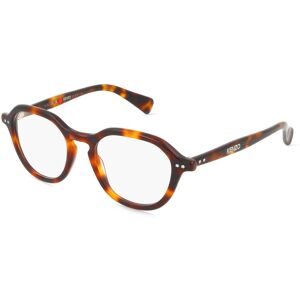 Thélios Kenzo KZ50222I BOKE FLOWER Unisex-Brille inkl. Gläser Vollrand Geometrisch Acetat-Gestell 49/19/145, Havanna