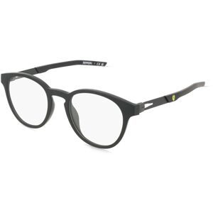 Luxottica Fashion Brillen Vertriebs GmbH Scuderia Ferrari FZ8019U Unisex-Brille inkl. Gläser Vollrand Panto Kunststoff-Gestell 51/21/145, Schwarz
