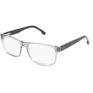 Safilo SpA Boss 1762 Herren-Brille inkl. Gläser Vollrand Eckig Acetat-Gestell 58/17/155, Grau