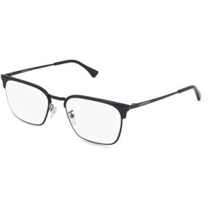 Luxottica Fashion Brillen Vertriebs GmbH Emporio Armani EA1186D Herren-Brille inkl. Gläser Vollrand Quadratisch Metall-Gestell 55/19/145, Schwarz
