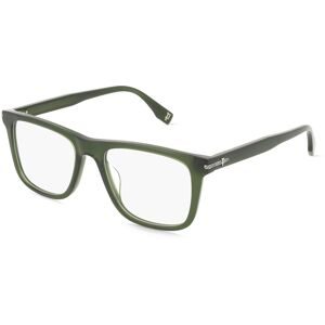 DE RIGO Vision D.A.CH. GmbH Police VPLR62 Herren-Brille inkl. Gläser Vollrand Quadratisch Kunststoff-Gestell 52/18/150, Grün