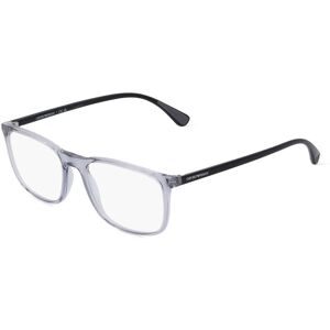 Luxottica Fashion Brillen Vertriebs GmbH Emporio Armani EA3177 Herren-Brille inkl. Gläser Vollrand Quadratisch Kunststoff-Gestell 53/18/145, Grau