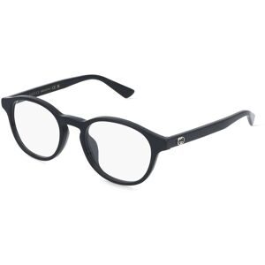 Kering Eyewear Spa Gucci GG2137OK Herren-Brille inkl. Gläser Vollrand Rund Acetat-Gestell 50/20/145, Schwarz